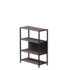 Купить Стеллаж металлический средний Everprof EVO (ЭВО) 830х385x1120 Дуб Пасадена/Черный по низкой цене