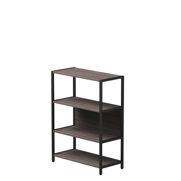 Купить Стеллаж металлический средний Everprof EVO (ЭВО) 830х385x1120 Дуб Пасадена/Черный по низкой цене
