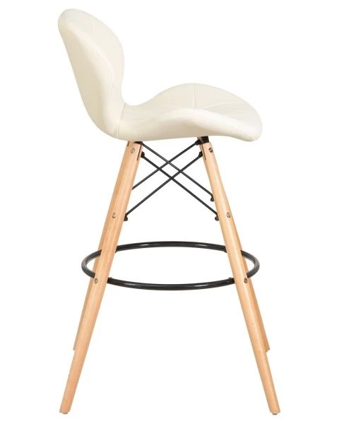 Стул барный BUTTERFLY BAR (ножки светлый бук, цвет кремовый)