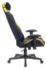 Кресла для геймеров - Кресло игровое Zombie HERO CYBERZONE PRO черный/желтый искусственная кожа с подголов. крестовина пластик