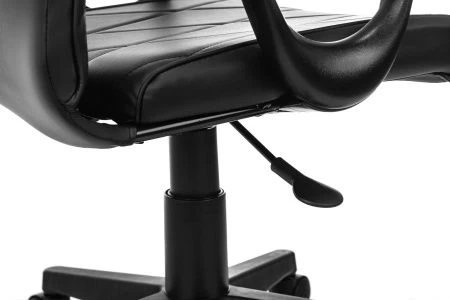 Кресло Бюрократ CH-327 черный эко.кожа крестов. пластик черный