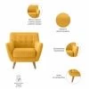 Купить Кресло Picasso горчичный по низкой цене