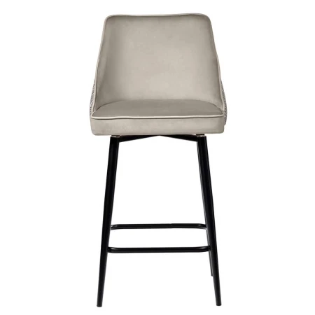 Купить Стул полубарный Dave латте с жаккардом, с поворотным механизмом по выгодной цене для кафе, ресторанов и кухни