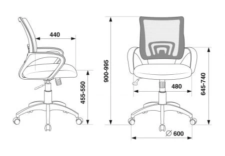 Офисные кресла - Кресло Бюрократ CH-695N синий TW-05 сиденье черный TW-11 сетка/ткань крестовина пластик