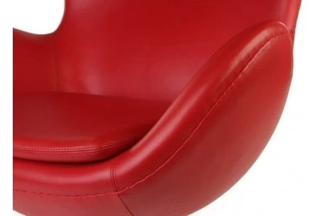 Купить Кресло Egg Chair экокожа красный по низкой цене