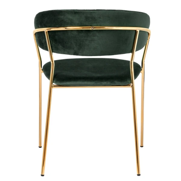 Купить Комплект из 2-х стульев Turin зеленый, золотые ножки по низкой цене