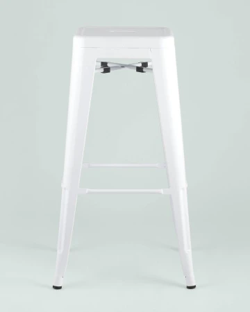 Купить Стул барный TOLIX белый глянцевый по выгодной цене для кафе, ресторанов и кухни