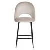 Купить Стул полубарный Leo латте по выгодной цене для кафе, ресторанов и кухни