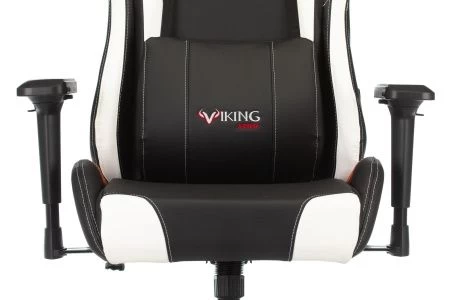 Кресла для геймеров - Кресло игровое Zombie VIKING TANK черный/оранжевый/белый искусственная кожа с подголов. крестовина металл