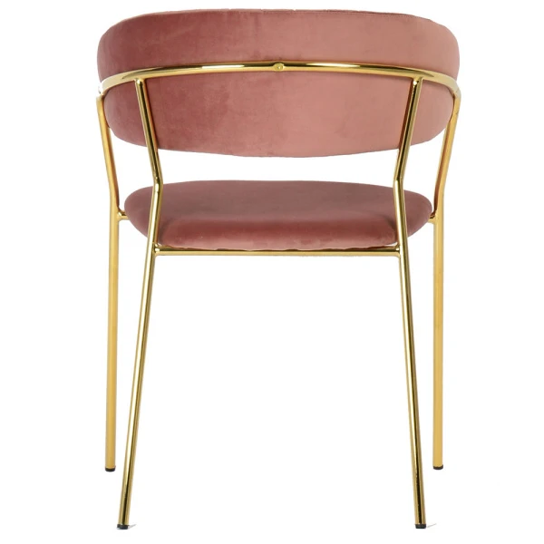 Купить Комплект из 2-х стульев Turin пудровый с золотыми ножками по низкой цене