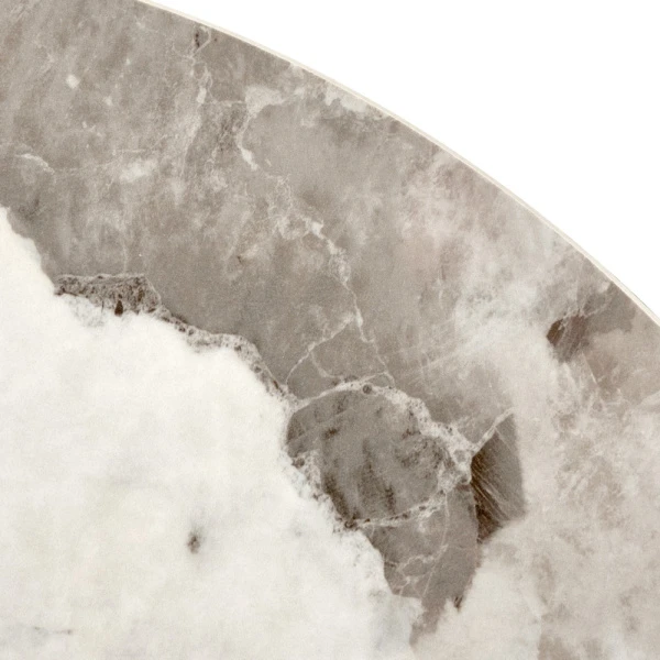 Купить Кофейный столик Stupa диам.40см x 54см, серый мрамор, металл, керамика по низкой цене