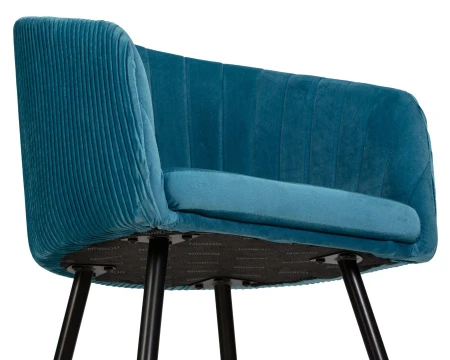 Купить Стул обеденный DOBRIN MARY, морская волна велюр (1922-7) в интернет-магазине КупиКресла.ру