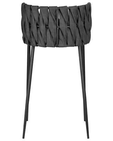 Купить Набор 4 шт Стул барный DOBRIN AMELIA, серая ткань (F-48), темно-серый винтажный PU (MF-12) в интернет-магазине КупиКресла.ру