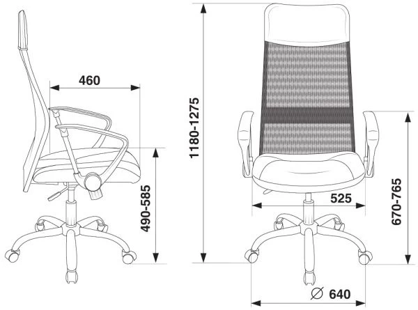 Кресло руководителя Бюрократ CH-600SL черный эко.кожа/сетка крестовина металл хром | Купить в КупиКресла.ру