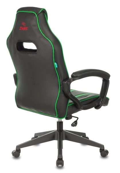 Кресло игровое Zombie A3 черный/зеленый искусственная кожа крестовина пластик | Купить в КупиКресла.ру