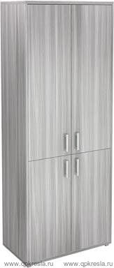 Стеллаж НТ-580 с дверьми ЛДСП НТ-600.2 и НТ-601.2