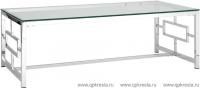 Журнальный стол 120*60 БРУКЛИН серебро