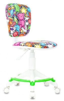Кресло детское Бюрократ CH-W204/F мультиколор маскарад крестов. пластик подст.для ног пластик белый Кресло детское Бюрократ CH-W204/F мультиколор маскарад крестов. пластик подст.для ног пластик белый