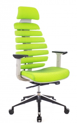 Кресло Everprof Ergo Grey ткань салатовый