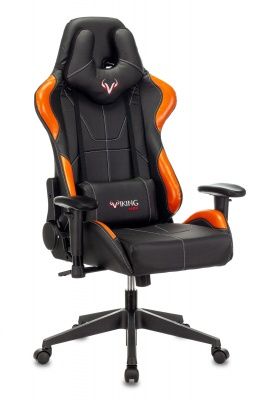 Кресло игровое Zombie VIKING 5 AERO черный/оранжевый искусственная кожа с подголов. крестовина пластик