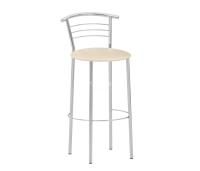 Барный стул MARCO HOKER (Марко) хром (Искуственная кожа V 4 черный)