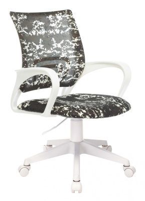 Кресло детское Бюрократ KD-W4 черный/зеленый милитари крестов. пластик белый пластик белый Кресло детское Бюрократ KD-W4 черный/зеленый милитари крестов. пластик белый пластик белый