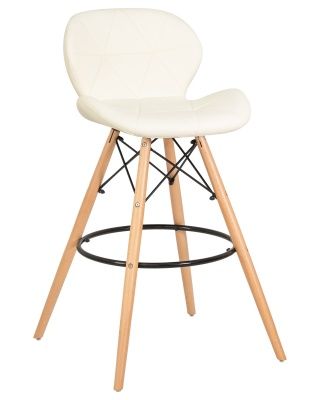 Стул барный BUTTERFLY BAR (ножки светлый бук, цвет кремовый)
