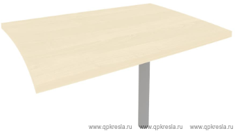 Брифинг-приставка для криволинейного стола (опора КО-1 в комплекте) KB-1