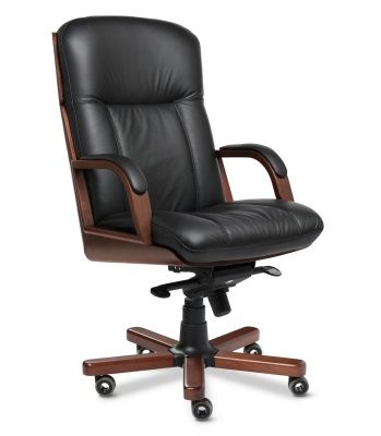 Кресло (VIP) CANNES A Натуральная кожа (кожа+эко) Черный