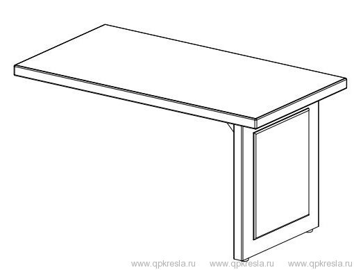 Брифинг приставка к столу руководителя Милан Люкс МЛ-1.14