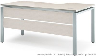 Стол эргономичный с царгой металлокаркасе V-1.6.2М правый