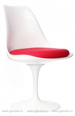 Стул TULIP (Тулип) бело-красный