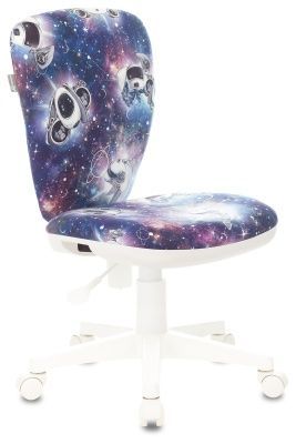 Кресло детское Бюрократ KD-W10 синий космопузики крестов. пластик пластик белый Кресло детское Бюрократ KD-W10 синий космопузики крестов. пластик пластик белый