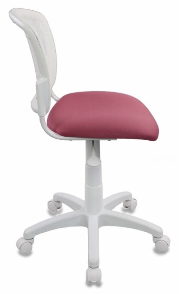 Купить Кресло детское Бюрократ CH-W296NX белый TW-15 сиденье розовый 26-31 сетка/ткань крестовина пластик пластик белый по низкой цене Кресло детское Бюрократ CH-W296NX белый TW-15 сиденье розовый 26-31 сетка/ткань крестовина пластик пластик белый | Купить в КупиКресла.ру