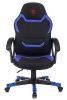 Кресло игровое Zombie 10 черный/синий текстиль/эко.кожа крестов. пластик Кресло игровое Zombie 10 черный/синий текстиль/эко.кожа крестов. пластик