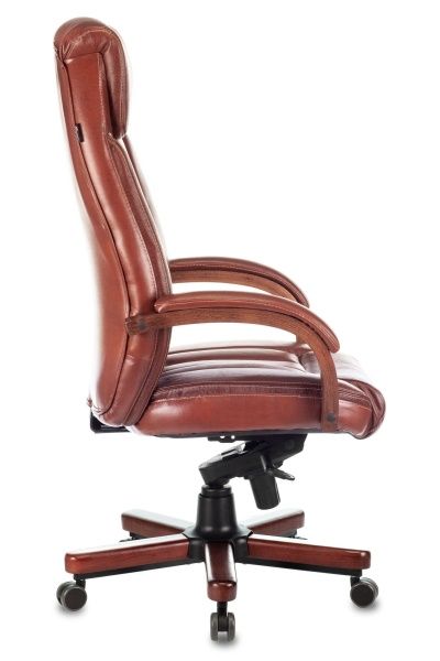 Купить Кресло руководителя Бюрократ T-9922WALNUT светло-коричневый Leather Eichel кожа крестовина металл/дерево по низкой цене Кресло руководителя Бюрократ T-9922WALNUT светло-коричневый Leather Eichel кожа крестовина металл/дерево | Купить в КупиКресла.ру
