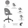 Стул Leo вращающийся на колесиках темно-серый - ваш секрет комфорта и продуктивности Офисные кресла - Стул Leo вращающийся на колесиках темно-серый