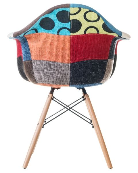 Купить Стул обеденный  DAW PATCHWORK (цвет сиденья мозаика) по низкой цене Купить Стул обеденный  DAW PATCHWORK (цвет сиденья мозаика) по низкой цене