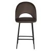 Купить Стул полубарный Leo кофейный по выгодной цене для кафе, ресторанов и кухни