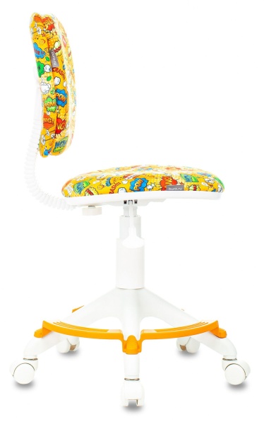 Кресло детское Бюрократ CH-W204/F оранжевый бэнг крестов. пластик подст.для ног пластик белый Кресло детское Бюрократ CH-W204/F оранжевый бэнг крестов. пластик подст.для ног пластик белый