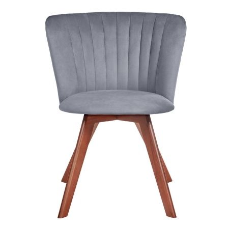 Купить Стул Bella серый, темный орех в интернет-магазине КупиКресла.ру