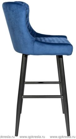 Барный стул Ститч Велюр Серый