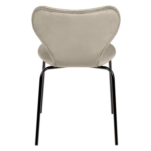 Купить Стул Seven латте велюр с чёрными ножками по низкой цене в интернет-магазине КупиКресла.ру с доставкой по Москве и всей России. Купить Стул Seven латте велюр с чёрными ножками по низкой цене