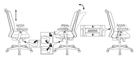 Кресла руководителя - Кресло Бюрократ MC-W611N темно-серый TW-04 38-417 сетка/ткань крестовина пластик пластик белый
