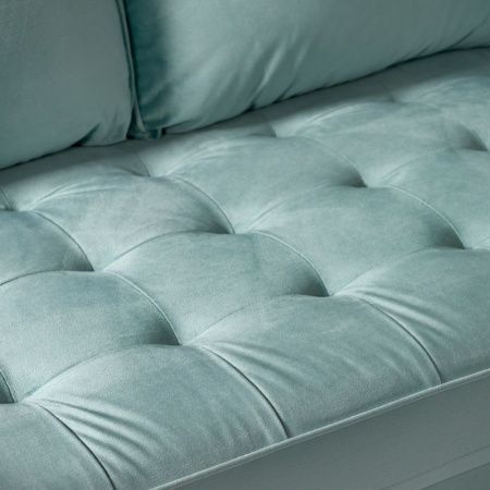 Купить Диван Scott двухместный серо-голубой по низкой цене