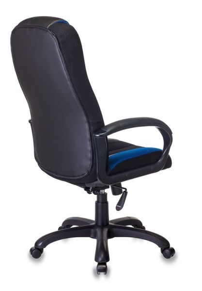 Кресло игровое Zombie VIKING-9 черный/синий искусст.кожа/ткань крестовина пластик | Купить в КупиКресла.ру