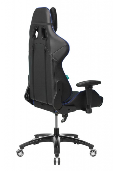 Кресло игровое Zombie VIKING 4 AERO черный/синий искусст.кожа/ткань с подголов. крестовина пластик | Купить в КупиКресла.ру