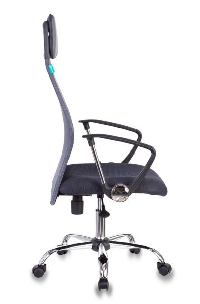 Кресло руководителя Бюрократ KB-6N темно-серый TW-04 TW-12 сетка/ткань с подголов. крестовина металл хром | Купить в КупиКресла.ру