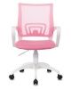 Офисные кресла - Кресло Бюрократ CH-W695NLT розовый TW-06A TW-13A сетка/ткань крестовина пластик пластик белый