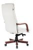Кресла руководителя - Кресло руководителя Бюрократ T-9927WALNUT слоновая кость кожа крестовина металл/дерево